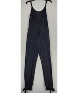 Dance &amp; Marvel Jumpsuit Womens Small Black Ribbed Stretch Cuffed Split A... - £18.57 GBP