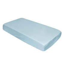 Cross Spacesaver Fitted Polycotton Cot Sheet - Dusty Blue - £31.84 GBP