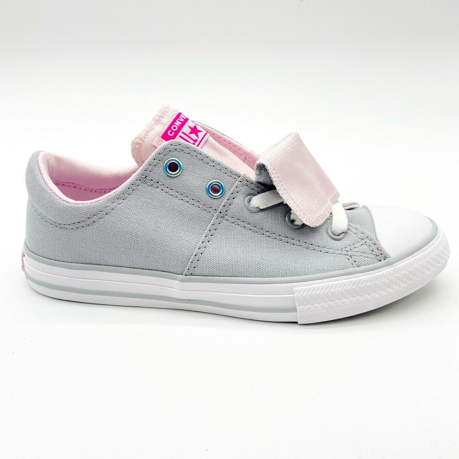 Primary image for Converse CTAS Maddie Slip Wolf Grey Pink White Kids Casual Shoes 665988F