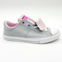 Converse CTAS Maddie Slip Wolf Grey Pink White Kids Casual Shoes 665988F - $39.95