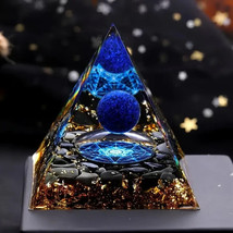 Solid Unscented Stone Crystal Ball Pyramid (1pc): Chakra Enhancement and Positiv - £9.71 GBP