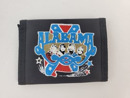 Vintage Alabama The band wallet tri-fold black hook &amp; loop Tennessee River - £9.31 GBP