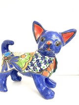 Talavera Mexican pottery blue Chihuahua new with tags - £47.41 GBP
