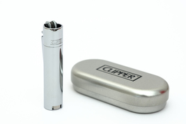1 Metal Clipper Silver Lighter With Gift Box! - £13.46 GBP
