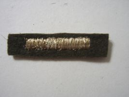 WW2 ARMY OVERSEAS SERVICE BARS 1 BAR 6 MONTH SERVICE GOLD BULLION THREAD... - $2.48