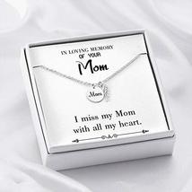 Express Your Love Gifts Mom Remembrance Necklace with All My Heart White Mother  - £28.11 GBP