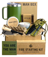 Birthday Gift Box for Men, Camping Gift Sets for Guys, Son, Brother, Boy... - £54.89 GBP