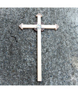 Holy Heart Wooden Cross with Crystal,Religious Catholic Christian Gifts - $55.30 CAD