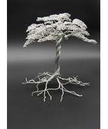Handcrafted Steel Metal Wire Bonsai Sculpture-8.1in in height - £188.74 GBP