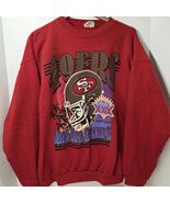 VTG 90s 1994 NFL San Francisco 49ers NFC Champs Super Bowl Sweatshirt Si... - $907.85 MXN