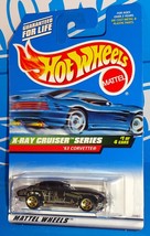 Hot Wheels 1999 X-Ray Cruiser Series #1114 &#39;63 Corvette Mtflk Black w/ Gold 5SPs - £3.16 GBP