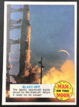 Vintage 1969 Topps Man On The Moon #25A Blast-Off Apollo Saturn V EX - £7.41 GBP