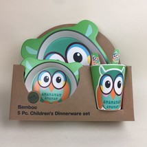 Certified International 5 Pc. Bamboo Children’s Owl Dinnerware Set New - £14.22 GBP