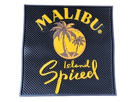 Malibu Island Special Coconut Rum Square Bar Mat Drip Mat Palm Trees Square - $38.69