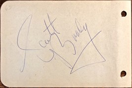 Scott Brady Autographed Signed Vintage 1950s Album Page Uundertow Westerns - £19.97 GBP