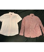 Express Men’s Shirt Bundle Size L – Long Sleeve Red + Pink Short Sleeve - $32.64 CAD