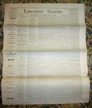 Lancaster, New Hampshire Gazette Newspaper - September 7, 1886 - £15.54 GBP