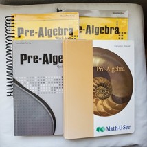 A Beka Pre-Algebra Set Teacher Key, Solution Key Quiz/Test + Math U See ... - £33.30 GBP