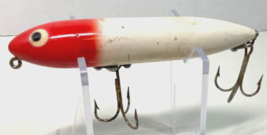 Heddon Zara Spook Fishing Lure Vintage Original Red &amp; White 4&quot; - £7.49 GBP