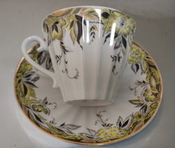 Tea Cup and Saucer Lomonosov Imperial Porcelain LFZ Blue Flowers Hand Pa... - $37.04