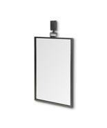 Black Gray Metal Vertical Frame Wall Mirror - £221.00 GBP
