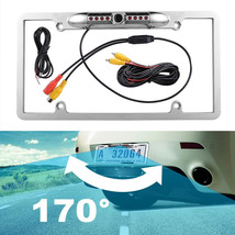 Backup Camera Night Vision Reverse Us License Plate Frame Car Rear View Parking - £36.44 GBP