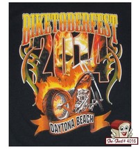 BIKETOBERFEST 2014 Daytona Beach Biker T-Shirt - Unisex Medium - Double ... - £13.27 GBP