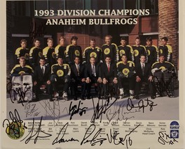 Anaheim Bullfrogs team signed photo - £39.96 GBP