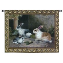 53x40 LAPIN Rabbits Tapestry Wall Hanging  - $168.30