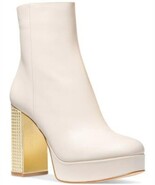 Michael Kors Women&#39;s Maxine Platform Booties - Light Cream Size 8 - $109.41 CAD