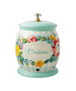 Pioneer Woman Sweet Romance Onion Keeper Lid Blue 9.5-inch Ceramic Gift - $745.80 MXN
