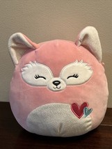 Squishmallows Flora the Fox Plush Pink Cuddly Soft Stuffed Animal Pillow 8” - £9.90 GBP