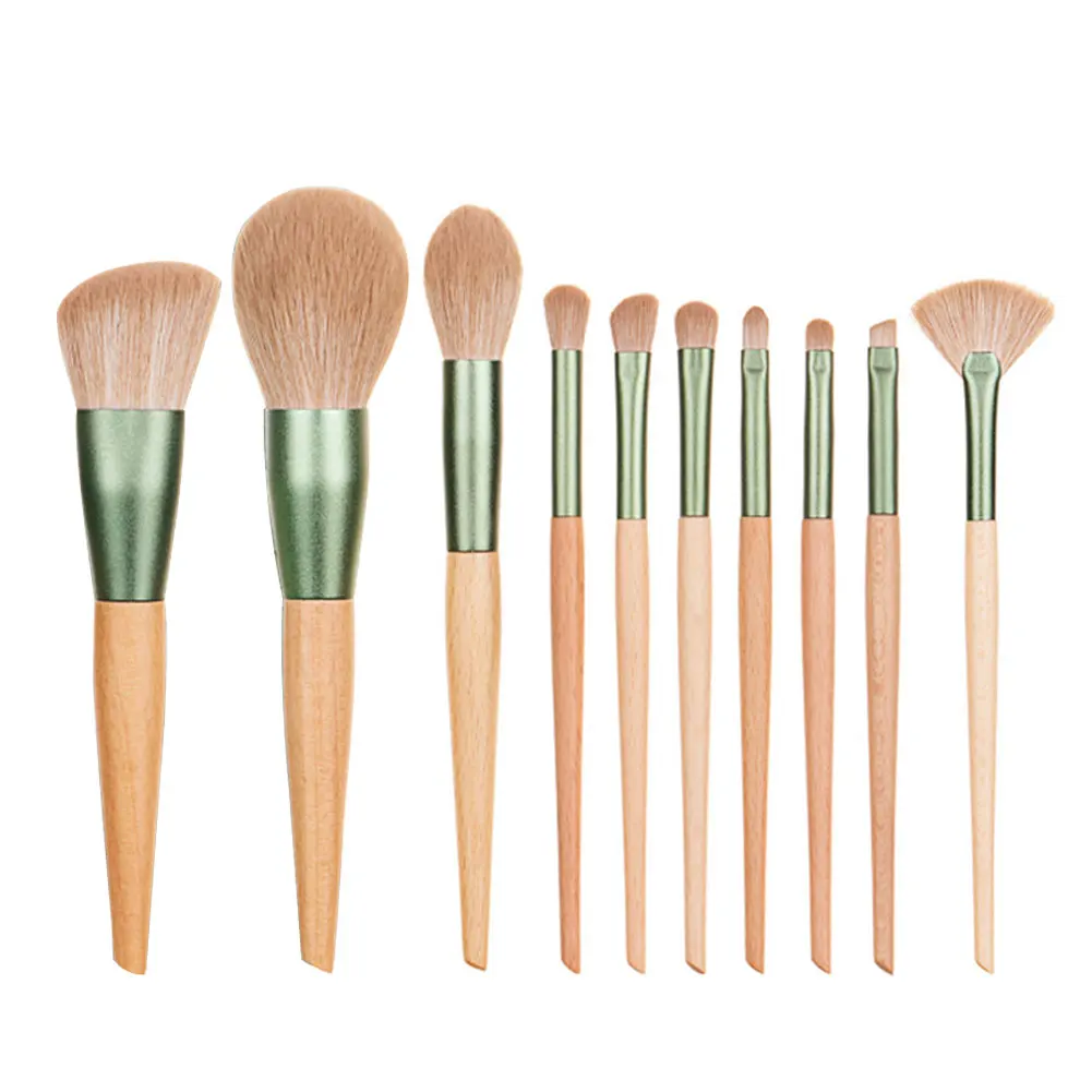 Hes kits girl eye cosmetic blending face powder concealers brushes with storage bag for thumb200