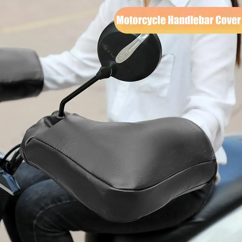 2pcs Motorbike Handlebar Gloves Waterproof Winter Hand Protector Muffs Coldproof - £10.60 GBP+
