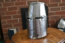Medieval Knights Great Templar Armour Helmet Sca/Larp Christmas Gift - £75.03 GBP