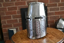 Medieval Knights Great Templar Armour Helmet Sca/Larp Christmas Gift - £71.77 GBP