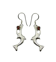 fair Garnet 925 Sterling Silver Red Earring Natural Designer CA gift - £21.91 GBP