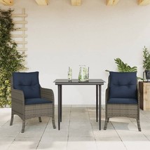  Garden Dining Set Gray, Black, Navy Blue - $7,806.60 MXN