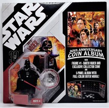 Star Wars 30th Anniversary Coin Album W/Darth Vader Action Figure And Coin - SW3 - £22.41 GBP