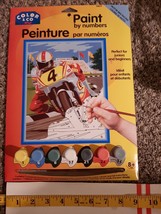 COLOR &amp; CO Paint by Number Kit motorbike racing Acrylic Brush Canvas NEW... - $7.51