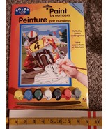 COLOR &amp; CO Paint by Number Kit motorbike racing Acrylic Brush Canvas NEW... - £5.88 GBP