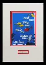 Dr Seuss Original Autograph Book Cut Museum Framed Ready for Display - $593.01