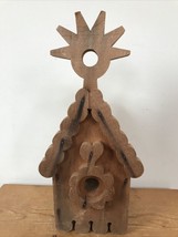 Mosswood Studio Swedish Style Rustic Carved Wooden Cedar Handmade Bird House - £99.91 GBP