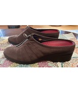 Cole Haan Air Suede Clogs Women’s 10 Brown Comfort Decorative Zip Slip-O... - €23,78 EUR