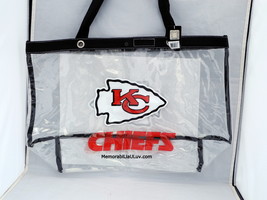 Kansas City Chiefs Clear Bag Tote Messenger Bag NFL  - £7.85 GBP