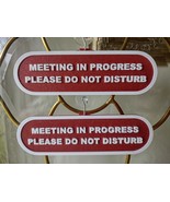 2 Office Please Do Not Disturb Signs, Meeting in Progress - $260.66 MXN