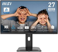 MSI PRO MP275Q 27 Inch WQHD Office Monitor - 2560 x 1440 IPS Panel, 100 Hz, Eye- - £166.26 GBP+