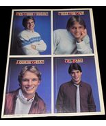 Hallmark 1984 Vintage Sticker Sheets Handsome Guys Hunks &amp; Hotties - $102.15 MXN