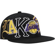 Mitchell &amp; Ness men&#39;s nba los angeles lakers hype type snapback cap in BLACK - - £30.31 GBP