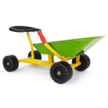 8 Inch Heavy Duty Kids Ride-on Sand Dumper with 4 Wheels-Lime Green - Co... - £53.85 GBP